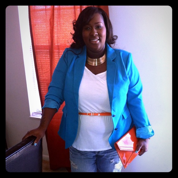 Forever 21 Jackets & Blazers - Gorgeous Ocean Blue Blazer