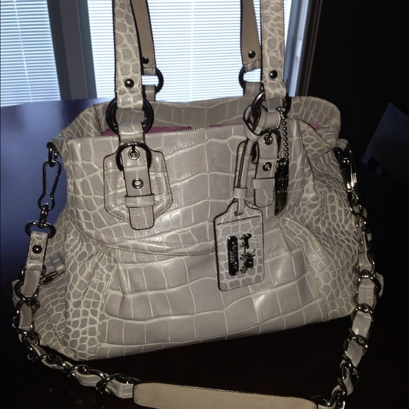 ❌SOLD❌ Coach croc purse. Make me an offer!!