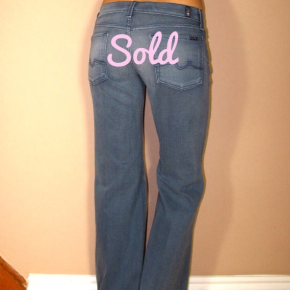 7 for all Mankind Denim - 7 For All Mankind Peru Gray Low Rise Flair