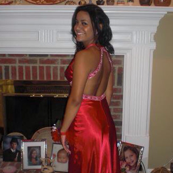 Hot pink prom dress - Picture 2 of 3
