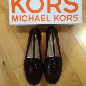 **SOLD**. Michael Kors leather loafers brand new