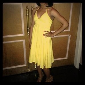 Cute H&M Yellow Dress - Ties in Back