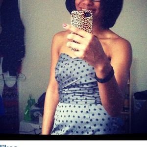 Sexy Strapless Gray and Black H&M Dress