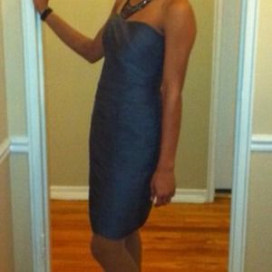Classic H&M Gray Strapless Dress