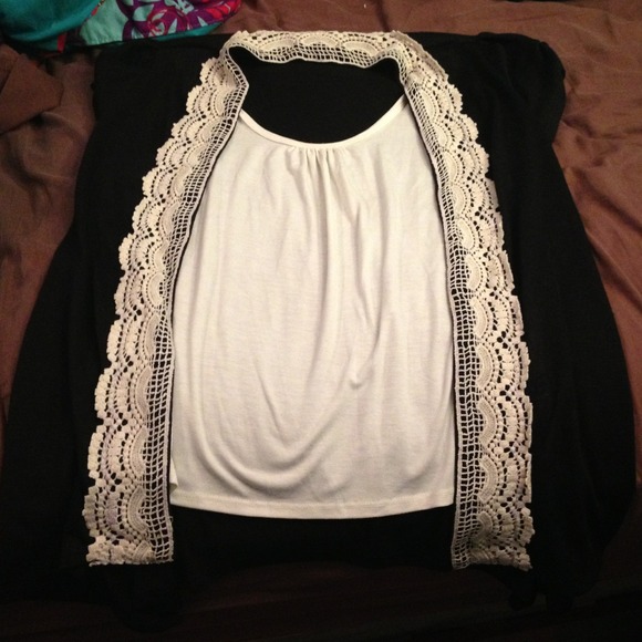 Cardigan with built in tank