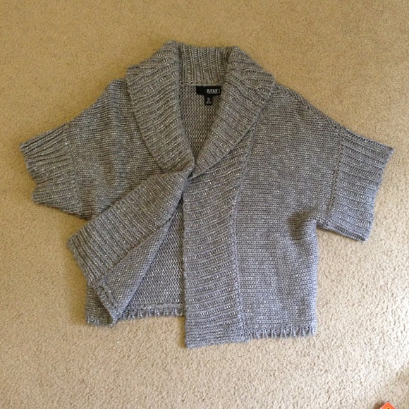 ANA Sweaters - ANA Petite Grey Sweater with Sparkle
