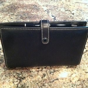 COACH leather address book and planner