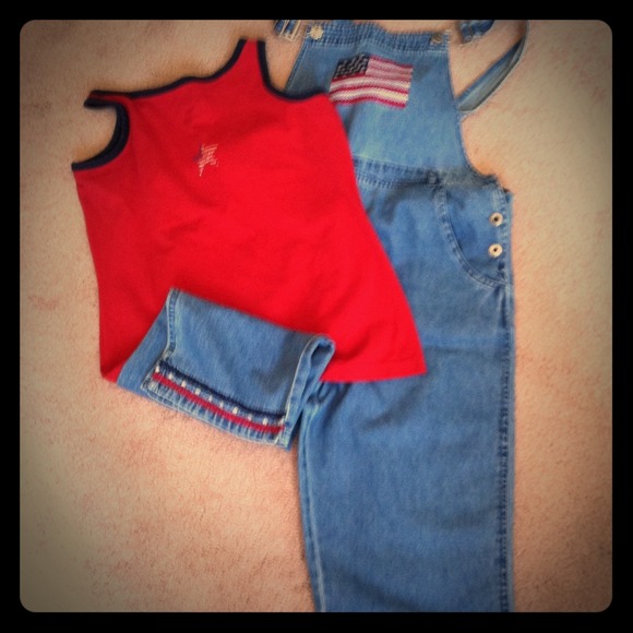 Denim overalls