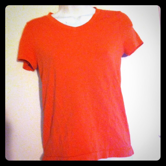 An orange athletic shirt
