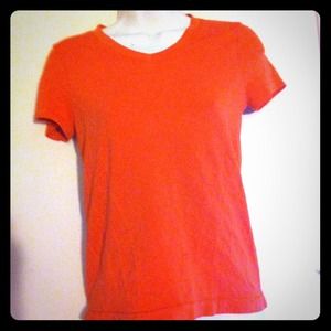 An orange athletic shirt