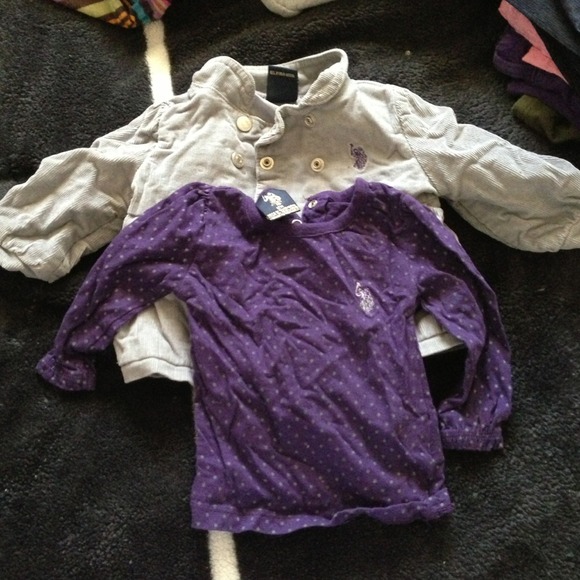 Girls polo jacket and matching shirt