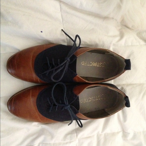Tan and Blue Oxfords
