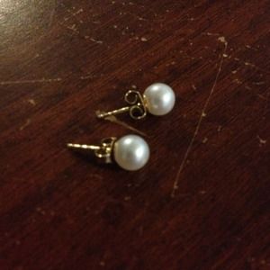 🚫ON HOLD🚫14k pearl earrings