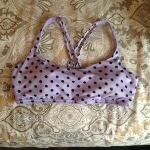 Size 10 criss cross Lululemon sports bra. Lilac.