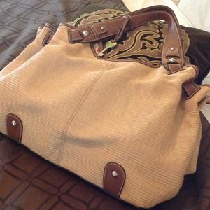 Fossil brown purse and double Dutch bag