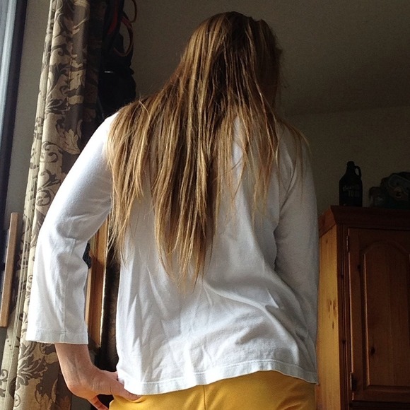 Donated! White Three Quarter Length Shirt - Picture 3 of 4