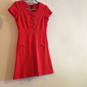 *ON HOLD* Orange/red Banana Republic Shift Dress