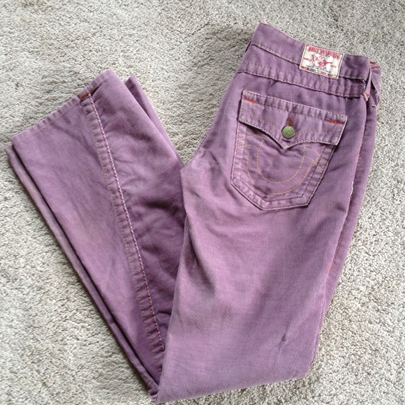 True Religion Joey Corduroy Pants - Lilac