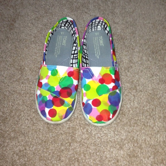 TOMS Shoes - Polka dot Toms     ON HOLD