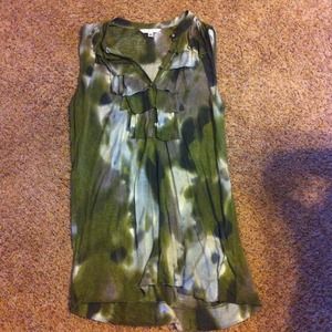 Womens Green Summer Top Size Large CABI Brand