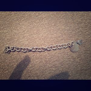 Tiffany heart tag charm bracelet