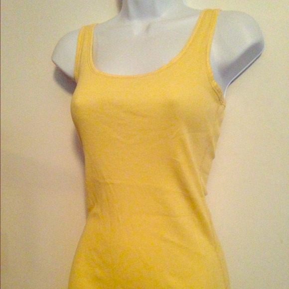 ❌SOLD/BUNDLED Buttercup Yellow Ribbed Tank