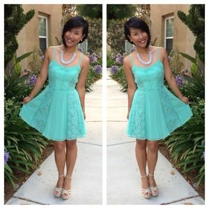 Lauren Conrad Lace Mint Dress