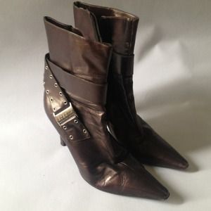 BCBG Bronze Brown Boots
