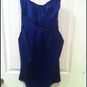 Blue silk formal