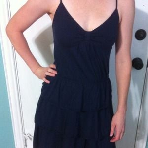 Navy Blue American Eagle Layered Dress