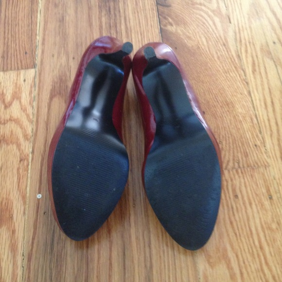 Guess Red Mary Jane Stilettos Sz 8 - Picture 3 of 3