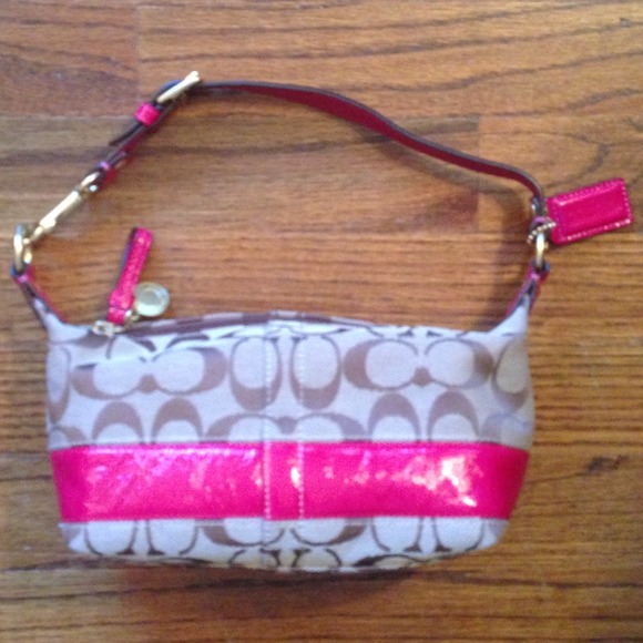 Coach Handbags - Beige/ Tan and Pink/ Raspberry Small Coach Purse