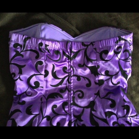Purple ruffle homecoming/prom dress - Picture 3 of 4