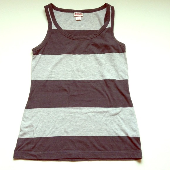 tank | dark grey/grey | rugby striped | size sm