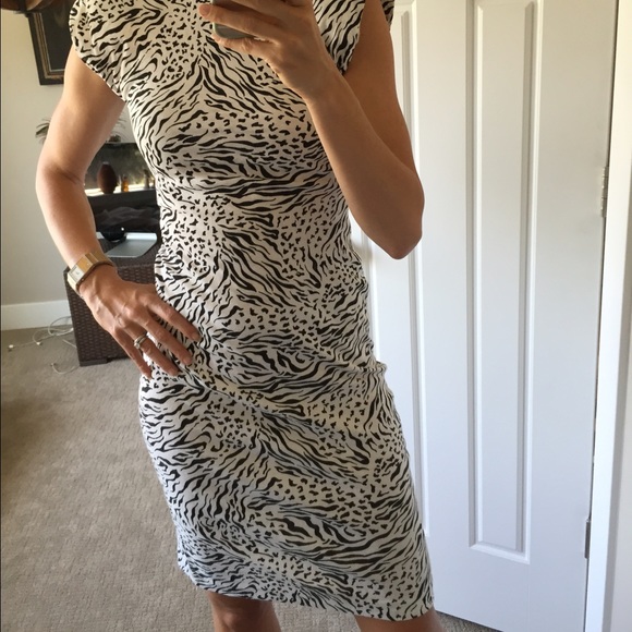 DONATED. HP. Vintage Zebra-Print Dress - Picture 3 of 4