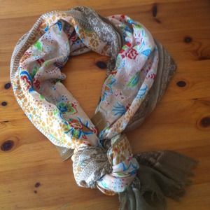 *SOLD* Francesca floral scarf
