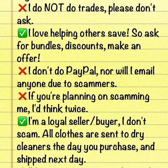 ❌✅💟my closet rules❌✅💟 - Picture 1 of 2