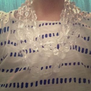 Lucite Layered Statement Necklace