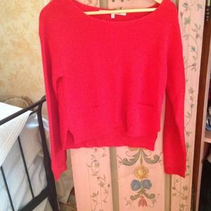 Rachel Roy Red Sweater with pockets