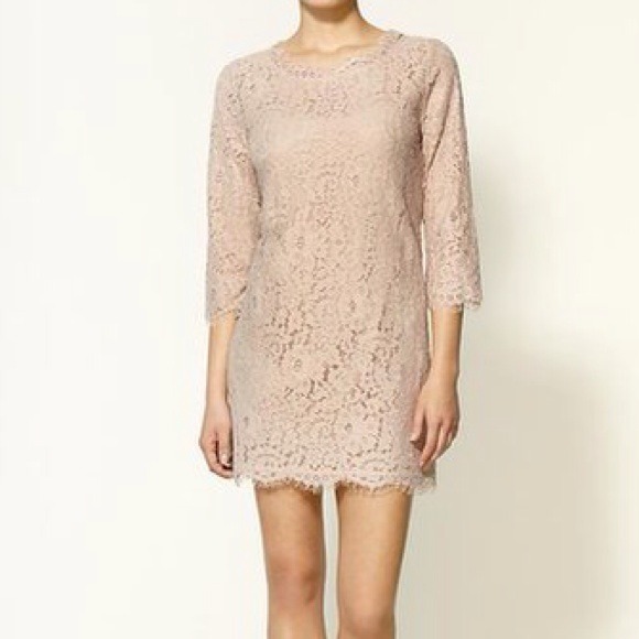Joie Dresses & Skirts - Joie lace Portia dress (beige)
