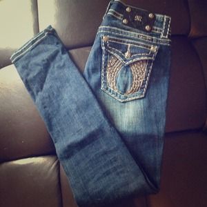 ❌TRADED❌Miss Me skinny jeans
