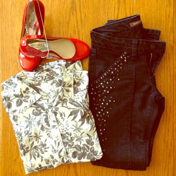 🙅DONATED🙅JCrew perfect shirt in floral