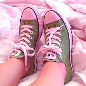 Green Converse Sneakers