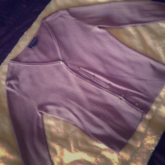 Lavender silk Ann Taylor sweater