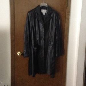 Leather coat