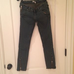 Free People Zipper jeans
