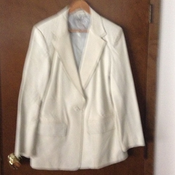 Leather blazer