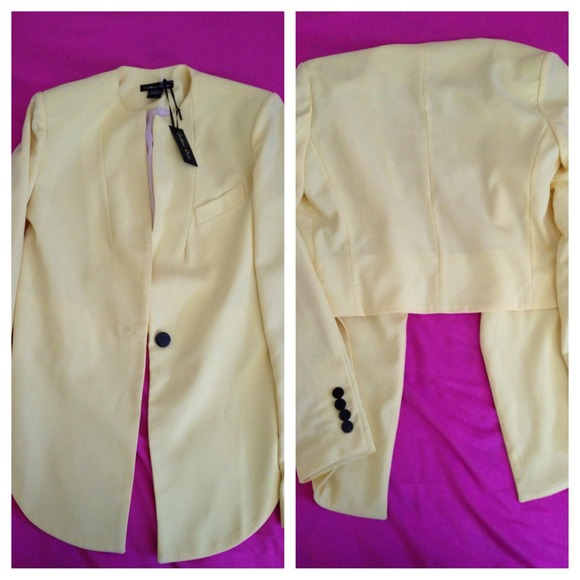 High low blazer small