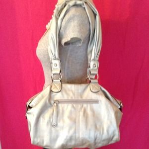 REDUCED !!!!   Silver Hobo Handbag by ELLE