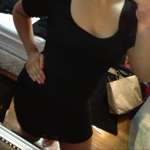 Little Black lace dress
